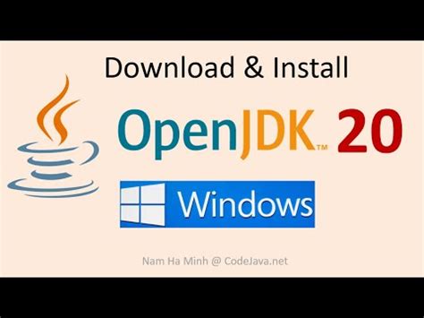 OpenJDK: Download and install.